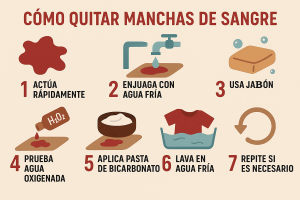 Cómo quitar manchas de sangre info